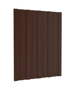 Pannelli da Tetto 12 pz in Acciaio Zincato Marrone 60x45 cm