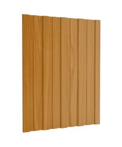 Pannelli da Tetto 36 pz Acciaio Zincato Legno Chiaro 60x45 cm