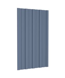 Pannelli da Tetto 12 pz in Acciaio Zincato Grigio 80x45 cm