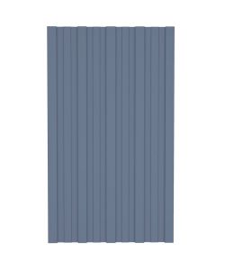 Pannelli da Tetto 36 pz in Acciaio Zincato Grigio 80x45 cm