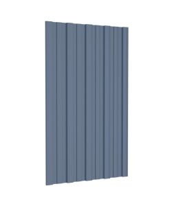 Pannelli da Tetto 36 pz in Acciaio Zincato Grigio 80x45 cm