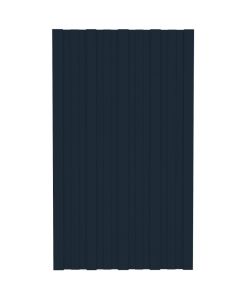 Pannelli da Tetto 12 pz in Acciaio Zincato Antracite 80x45 cm