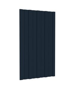 Pannelli da Tetto 12 pz in Acciaio Zincato Antracite 80x45 cm