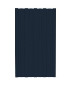 Pannelli da Tetto 36 pz in Acciaio Zincato Antracite 80x45 cm