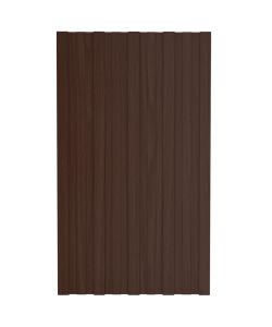Pannelli da Tetto 12 pz in Acciaio Zincato Marrone 80x45 cm
