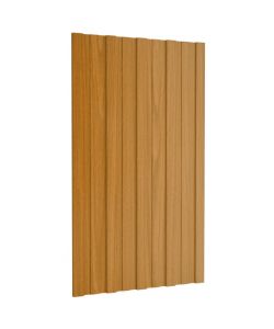 Pannelli da Tetto 36 pz Acciaio Zincato Legno Chiaro 80x45 cm