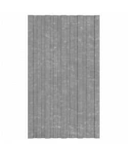 Pannelli da Tetto 12 pz in Acciaio Zincato Argento 80x45 cm