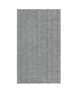 Pannelli da Tetto 36 pz in Acciaio Zincato Argento 80x45 cm