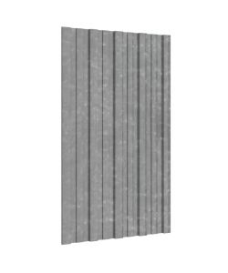 Pannelli da Tetto 36 pz in Acciaio Zincato Argento 80x45 cm