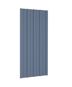Pannelli da Tetto 36 pz in Acciaio Zincato Grigio 100x45 cm