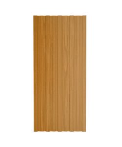 Pannelli da Tetto 12 pz Acciaio Zincato Legno Chiaro 100x45 cm