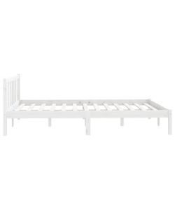 vidaXL Giroletto in Legno di Pino Massello Bianco 120x190 cm