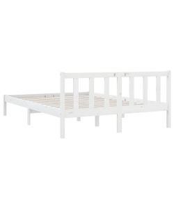 vidaXL Giroletto in Legno di Pino Massello Bianco 120x190 cm