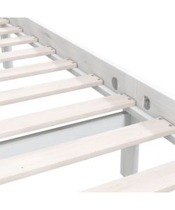vidaXL Giroletto in Legno di Pino Massello Bianco 120x190 cm