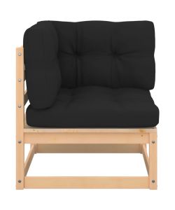 Set Divani da Giardino 4 pz con Cuscini Legno Massello di Pino 3083782