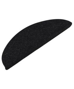 Tappeti Adesivi per Scale 15 pz 56x20 cm Nero