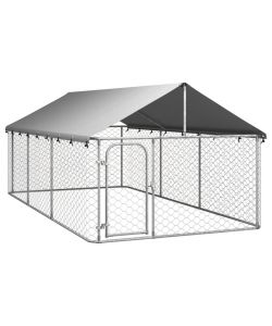 Canile da Esterno con Tetto 400x200x150 cm
