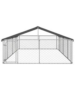 Gabbia per Cani da Esterno con Tetto 600x300x150 cm