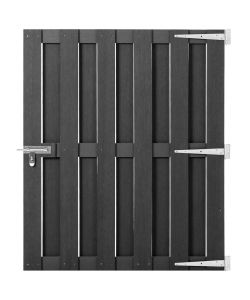 Cancello da Giardino in WPC 100x112 cm Grigio