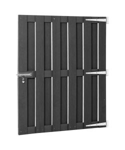 Cancello da Giardino in WPC 100x112 cm Grigio