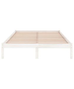 vidaXL Giroletto in Legno Massello di Pino Bianco 140x200 cm