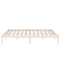 vidaXL Giroletto in Legno Massello di Pino Bianco 140x200 cm