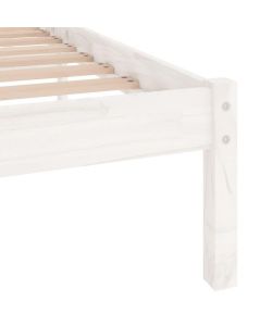 vidaXL Giroletto in Legno Massello di Pino Bianco 140x200 cm
