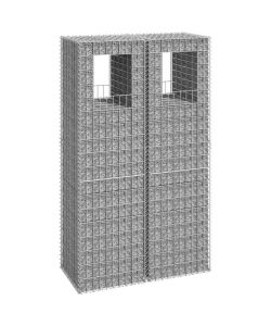Cesti a Gabbione a Torre 2 pz 50x50x180 cm in Ferro