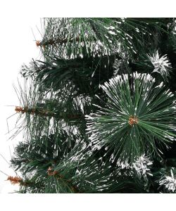 Albero di Natale Artificiale Supporto Verde e Bianco 60 cm PVC