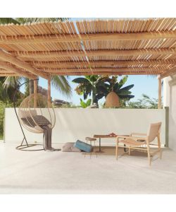 Tenda Laterale Retrattile per Patio 117x600 cm Crema