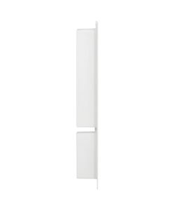 Nicchia da Doccia con 2 Scomparti Bianco Lucido 41x69x9 cm