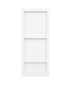 Nicchia da Doccia con 3 Scomparti Bianco Opaco 41x99x9 cm