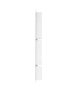 Nicchia da Doccia con 3 Scomparti Bianco Opaco 41x99x9 cm