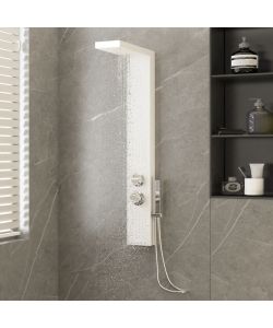 Pannello Doccia in Alluminio Bianco