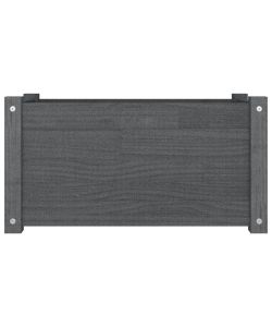 Fioriera da Giardino Grigia 60x31x31 cm in Massello di Pino