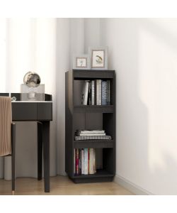 Libreria/Divisorio Grigio 40x35x103cm in Legno Massello di Pino