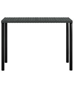 vidaXL Set da Giardino Divano a L - Polyrattan Nero - 161.5x113 cm