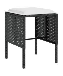 vidaXL Set da Giardino Divano a L - Polyrattan Nero - 161.5x113 cm