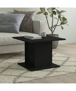 Tavolino da Salotto Nero 55,5x55,5x40 cm in Truciolato