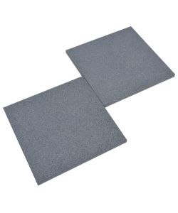 Piastrelle Anticaduta 12 pz in Gomma 50x50x3 cm Grigie