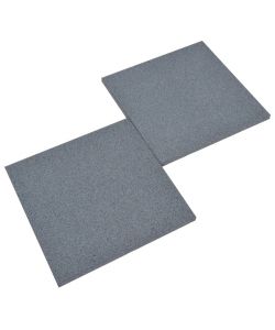 Piastrelle Anticaduta 18 pz in Gomma 50x50x3 cm Grigie