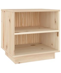 vidaXL Comodino in Legno Massello di Pino 40x34x40 cm - Marrone - Moderno