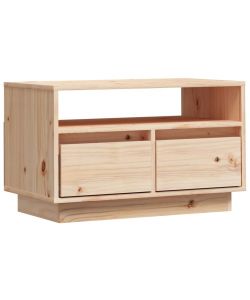 Mobile Porta TV 60x35x37 cm in Legno Massello di Pino