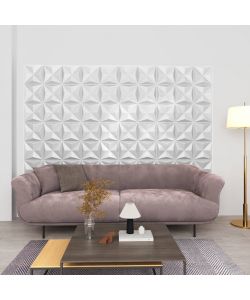 Pannelli Murali 3D 12 pz 50x50 cm Bianchi Origami 3 mq