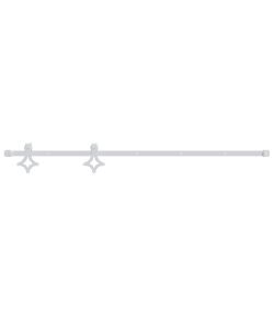 Kit Accessori per Porta Scorrevole 183 cm in Acciaio Bianco 151703