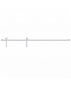 Kit Accessori per Porta Scorrevole 200 cm in Acciaio Bianco 151708