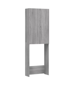vidaXL Mobile per Lavatrice Grigio Sonoma 64x25,5x190 cm - Spazio Aggiuntivo per Bagno