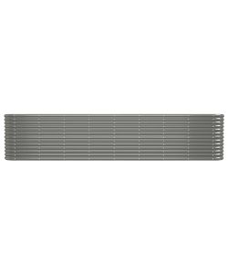 Vaso Giardino Acciaio Verniciato a Polvere 332x40x68cm Grigio