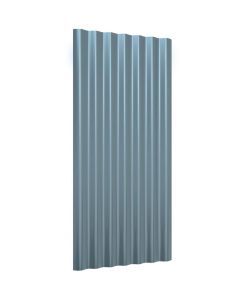 Pannelli Tetto 12pz Acciaio Verniciato a Polvere Grigio 80x36cm