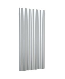 Pannelli Tetto 12pz Acciaio Verniciato Polvere Argento 80x36 cm